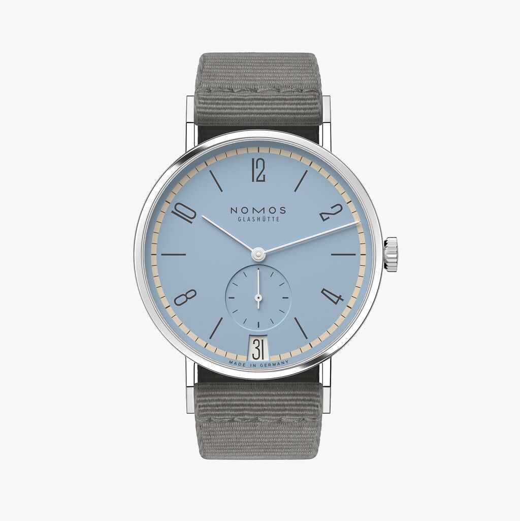 Tangente 38 date Frostblau