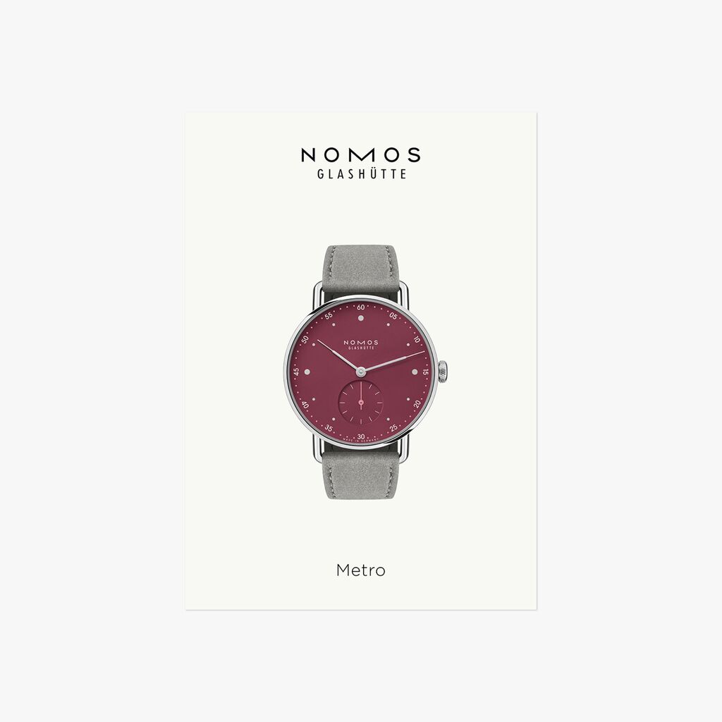 Affiche A1 – Metro 33 muted red