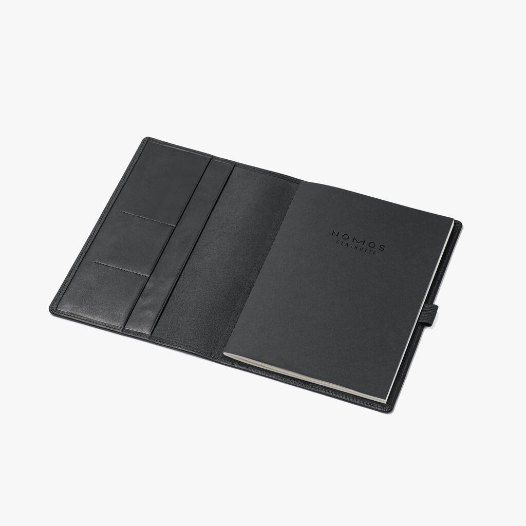 Étui NOMOS en cuir avec carnet de notes A5
