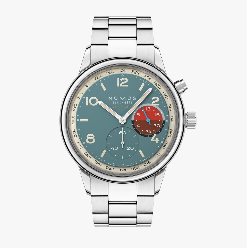 Club Sport neomatik Worldtimer Glacier