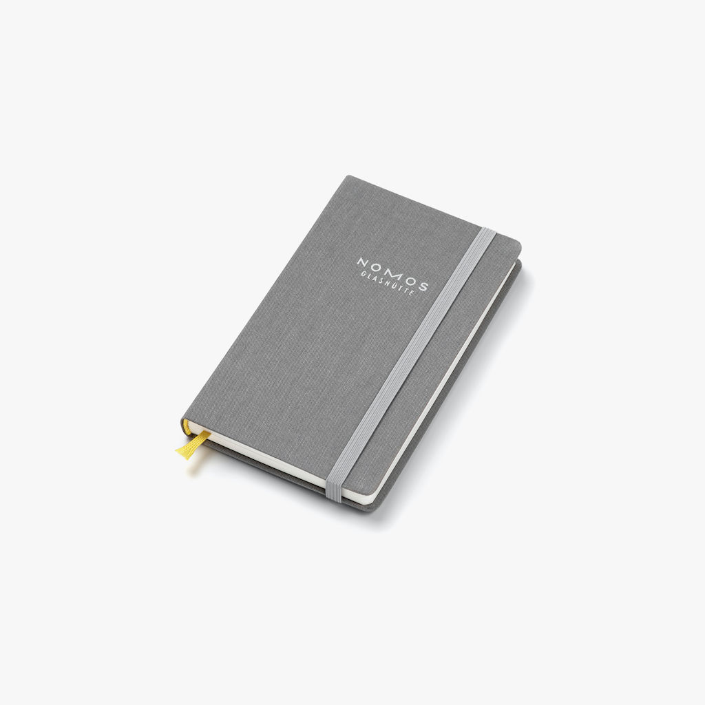 Carnet NOMOS relié en lin gris