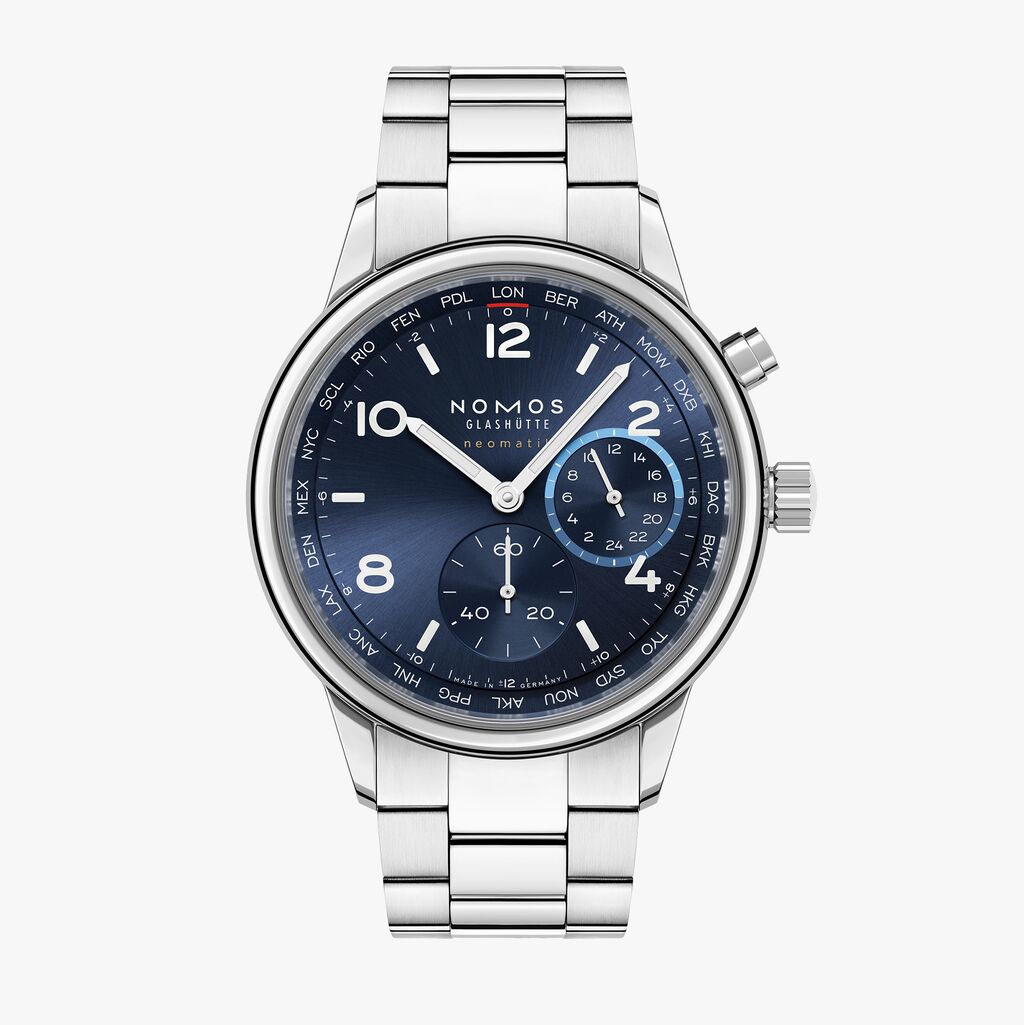 Club Sport neomatik Worldtimer blue