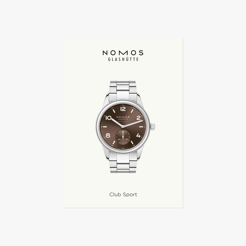 Affiche A1 NOMOS – Club Sport neomatik 39 tabac